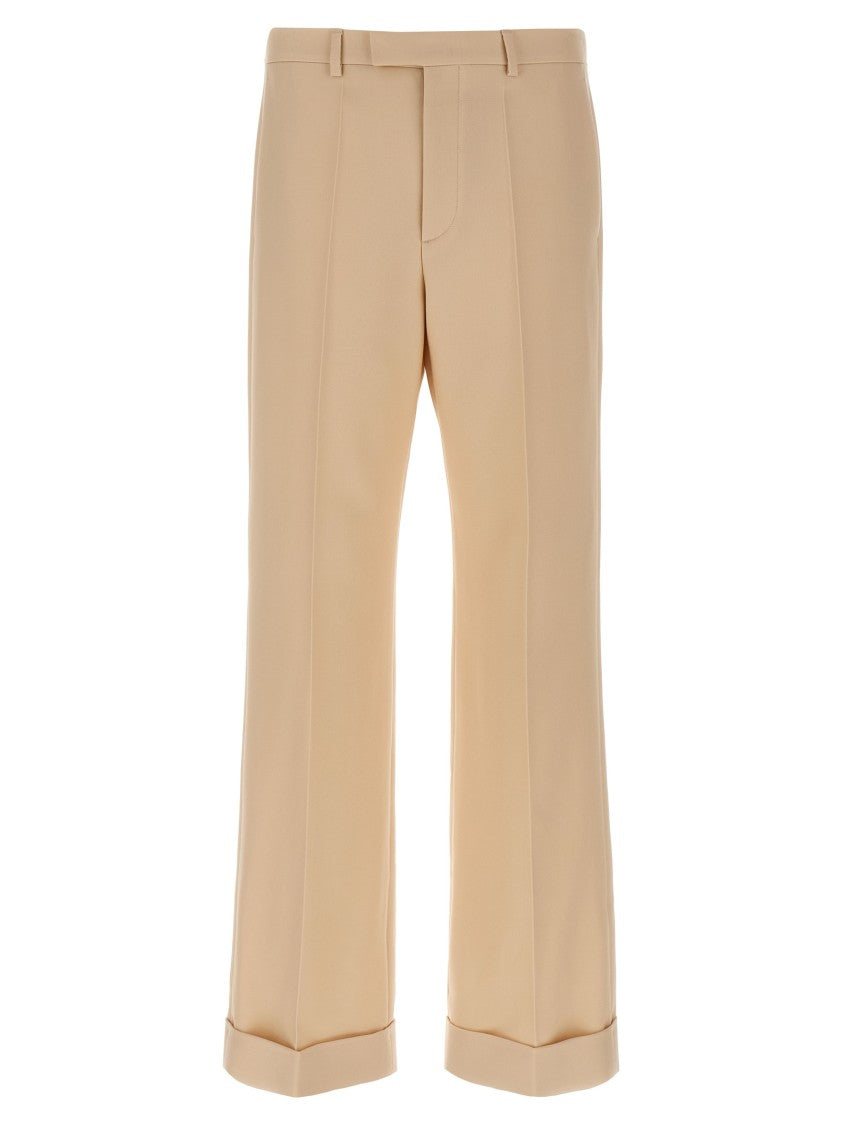 Valentino Garavani Tailored Virgin Wool Gabardine Trousers
