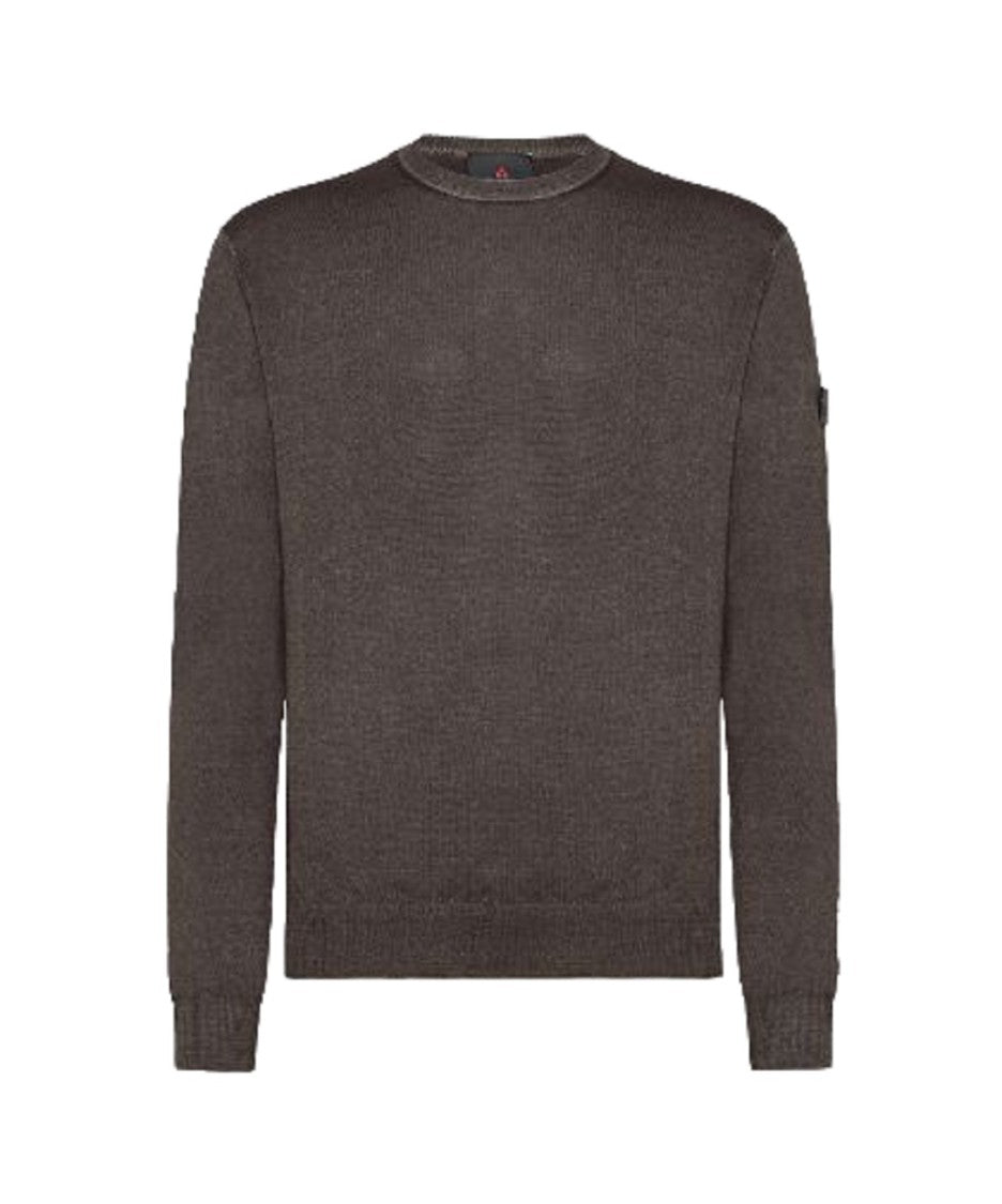 Peuterey Slim Fit Crew-Neck Sweater Acid-Dyed Merino