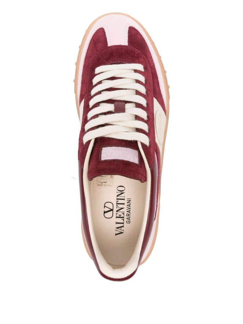 Valentino Garavani Low-Top Split Calf Leather Sneakers