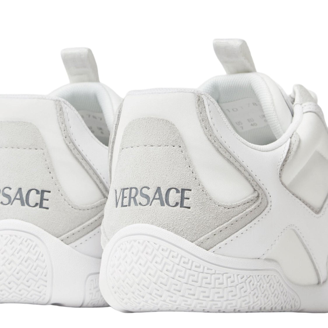 Versace Panel Design Sneakers With Greek Motif