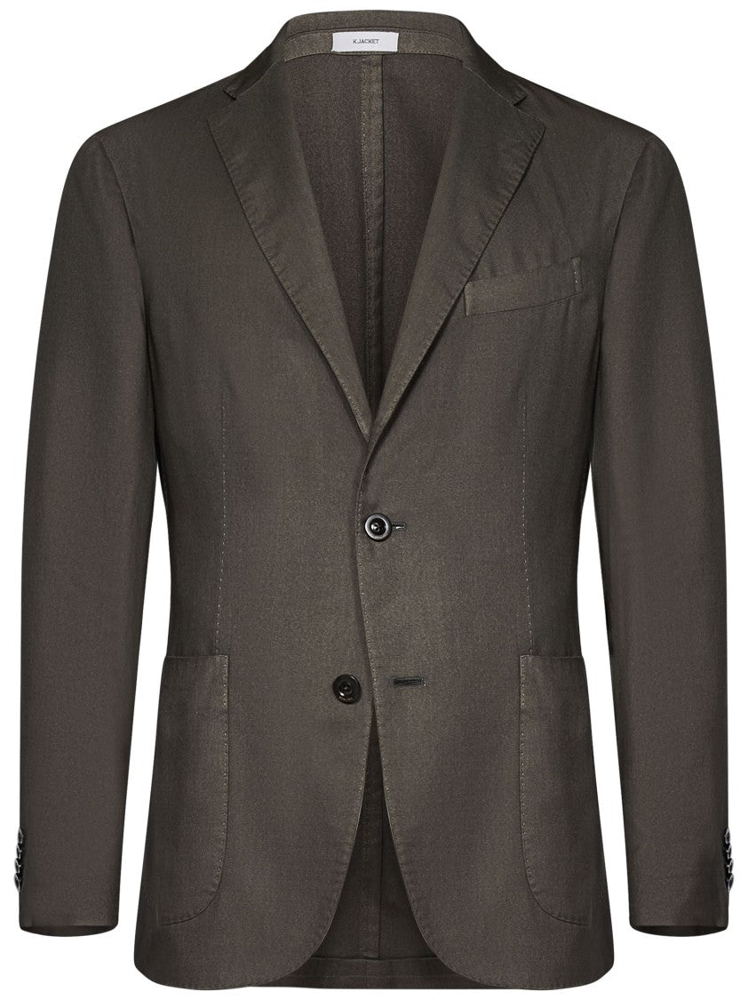 Boglioli Single-Breasted Blazer In Cashmere-Silk Blend