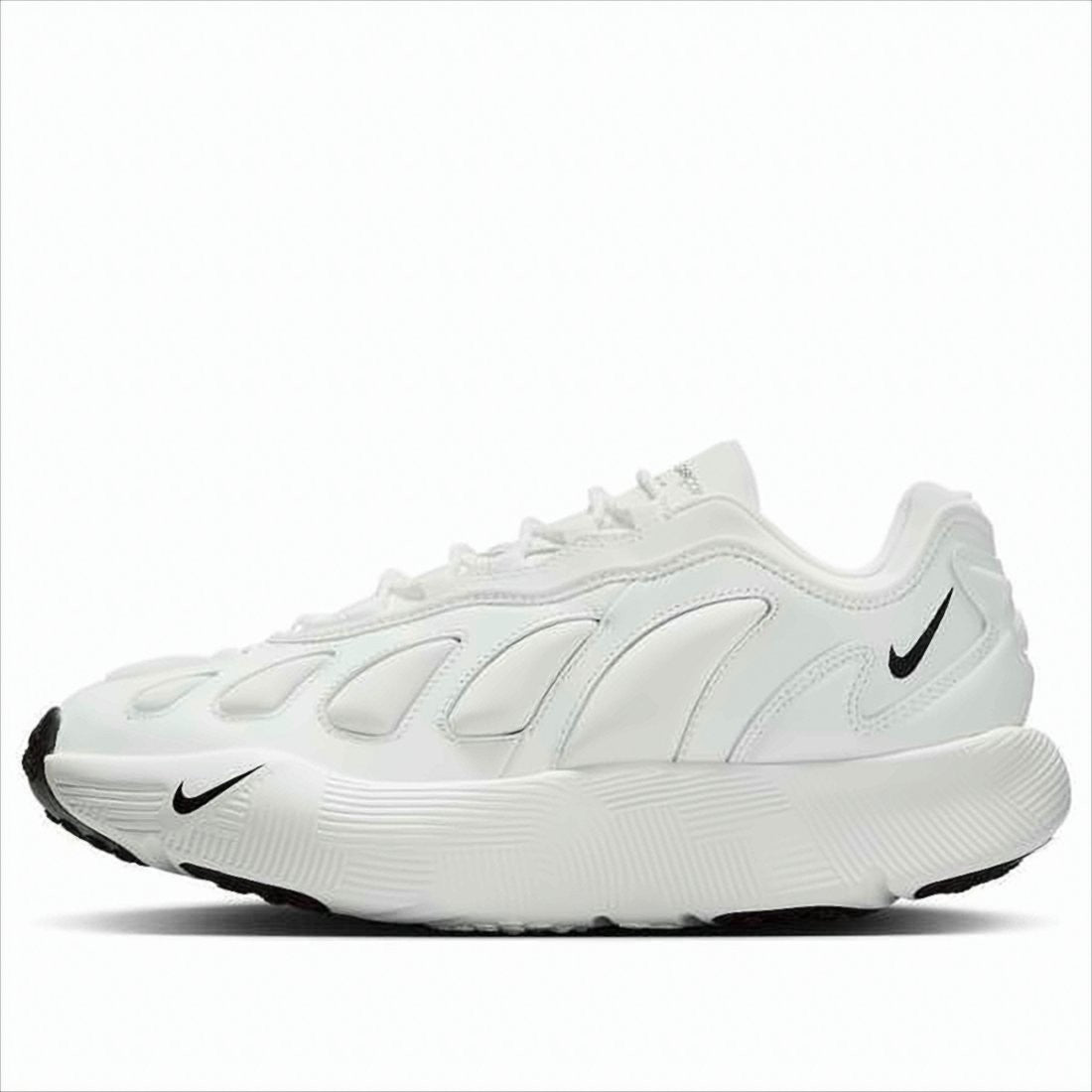 Comme Des Garçons Futuristic White Sneakers With Textured Rubber Sole
