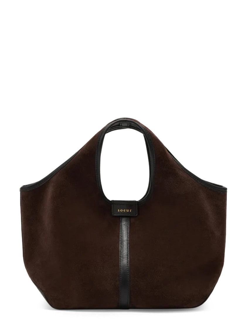 Soeur Mini Bag With Suede-Like Texture And Leather Trim