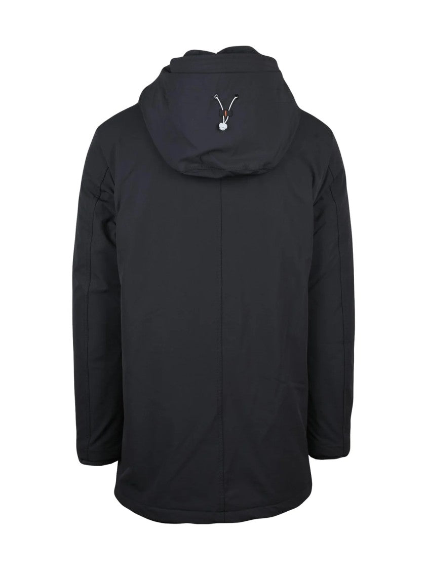 Dekker Padded Black Casual Jacket With Removable Inner Layer