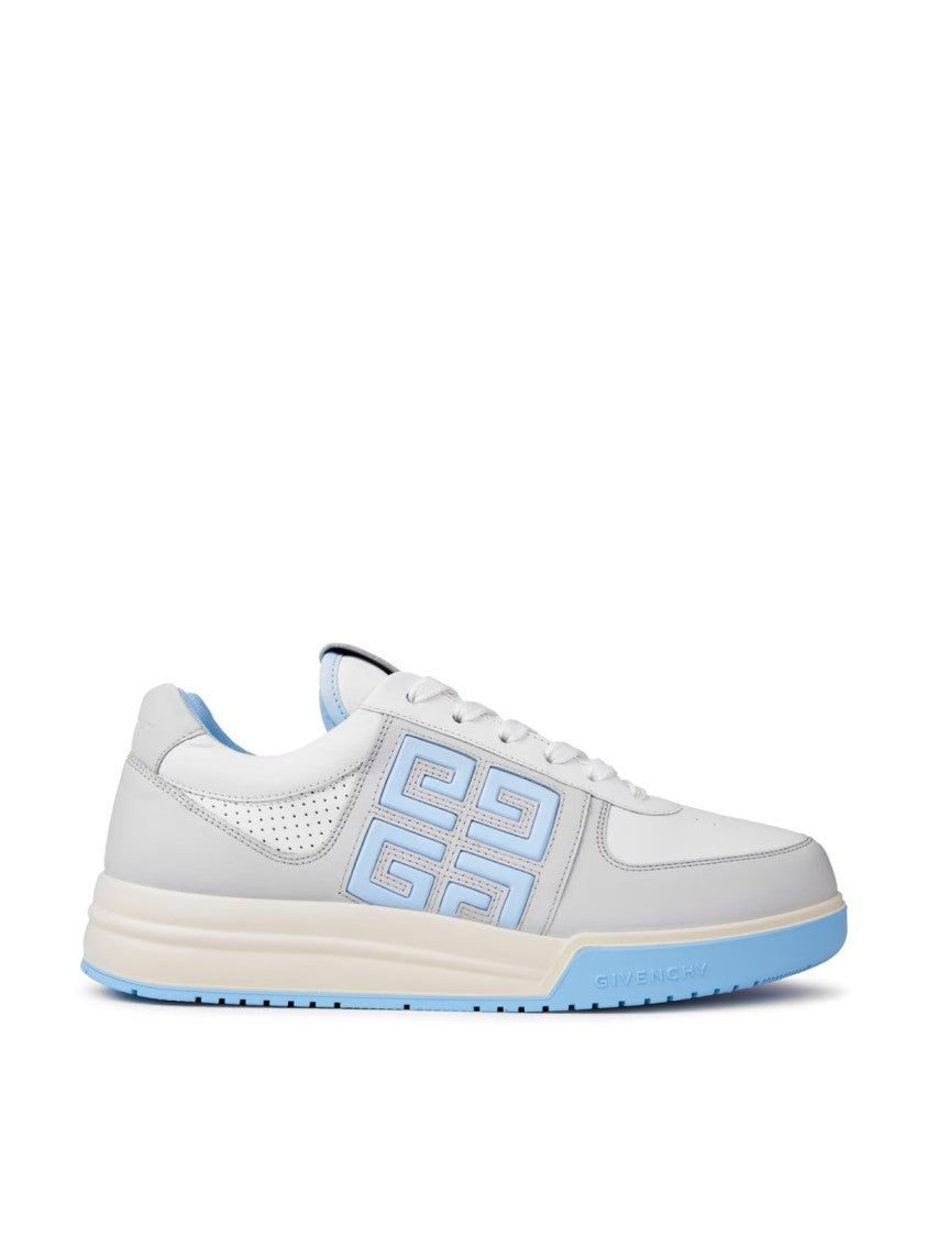 Givenchy Low-Top Leather Sneakers With Geometric Logo Detail