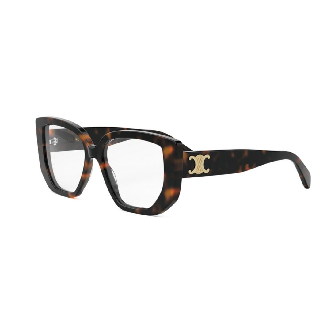 Celine Cl50146i Oversized Square Tortoiseshell Eyeglasses