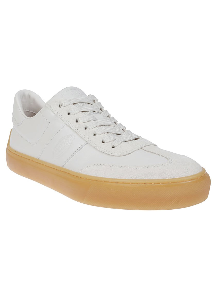 Tod's Leather Sneakers With Minimalist Design And Rubber Sole