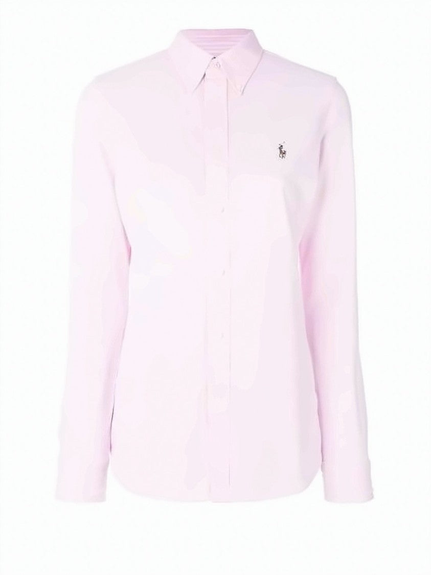 Polo Ralph Lauren Tailored Long-Sleeve Button-Up Shirt With Embroidered Logo