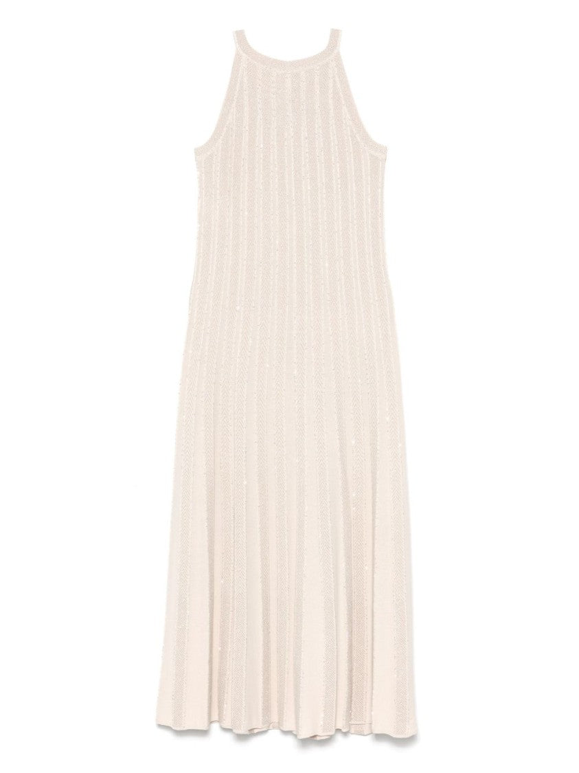 Dexterior Flowing White Maxi Dress