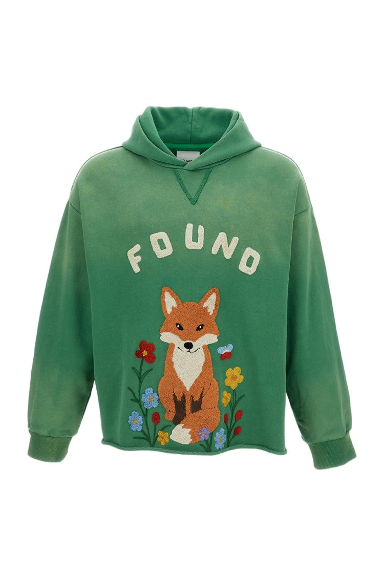 Found Chenille Embroidered Wildlife Hoodie