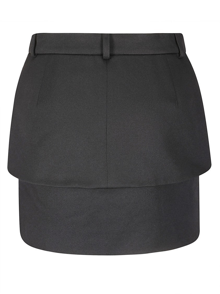 Coperni Structured Mini Skirt With Front Button