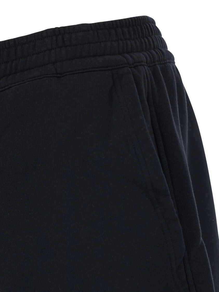 Givenchy Regular Fit Black Cotton Elastic Shorts