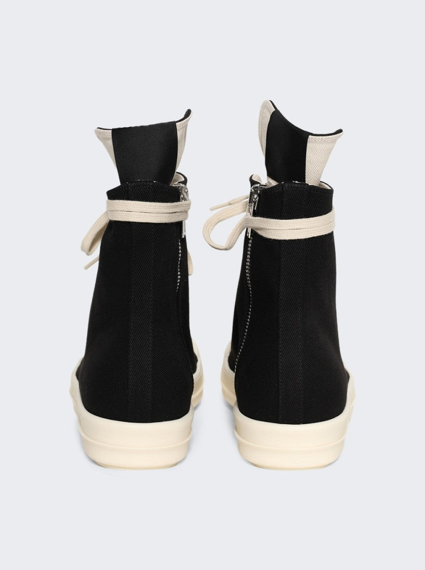 Drkshdw By Rick Owens Hollywood High Top Sneakers Black And Milk