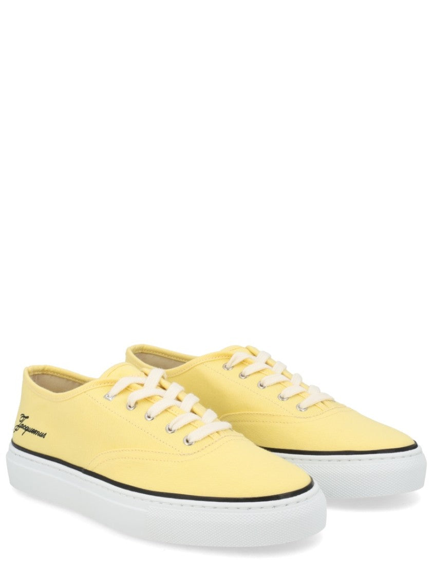 Jacquemus Yellow Cotton Low-Top Casual Sneakers