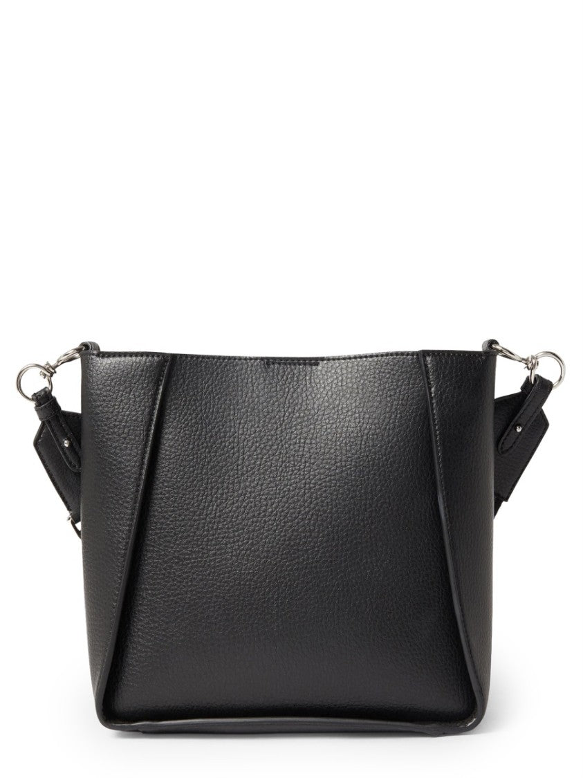Stella Mccartney Structured Perforated Logo Shoulder Bag