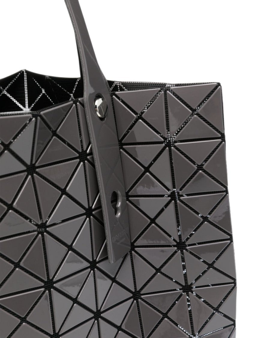 Bao Bao Issey Miyake Glossy Black Triangular Pattern Shoulder Bag