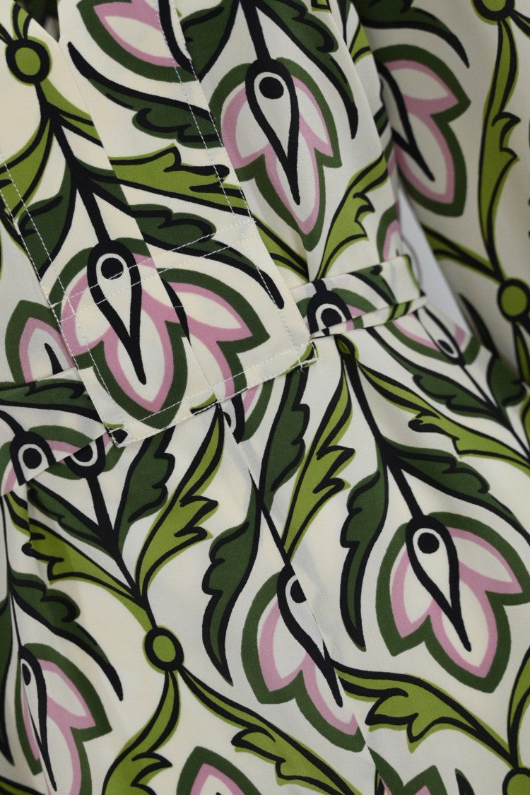 Max Mara Floral Print Blouse With V-Neckline