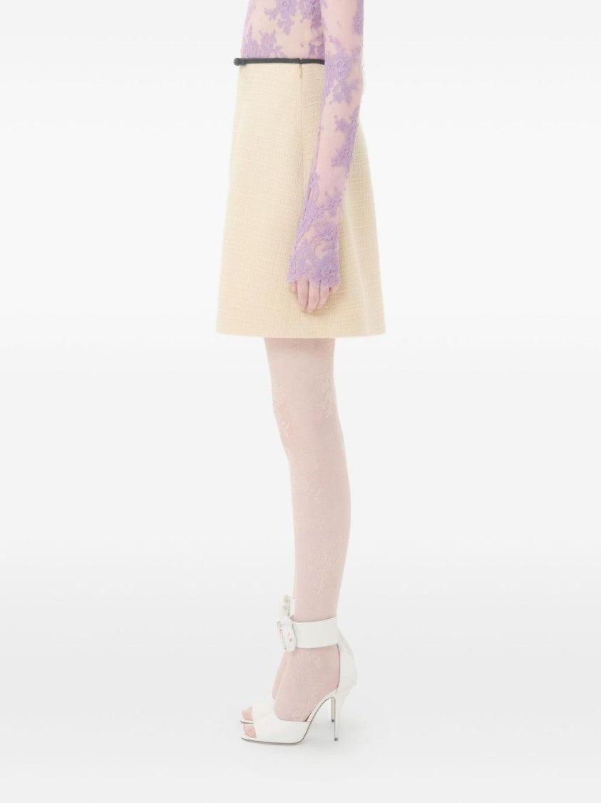 Valentino Garavani A-Line Mini Skirt With Slim Waistband