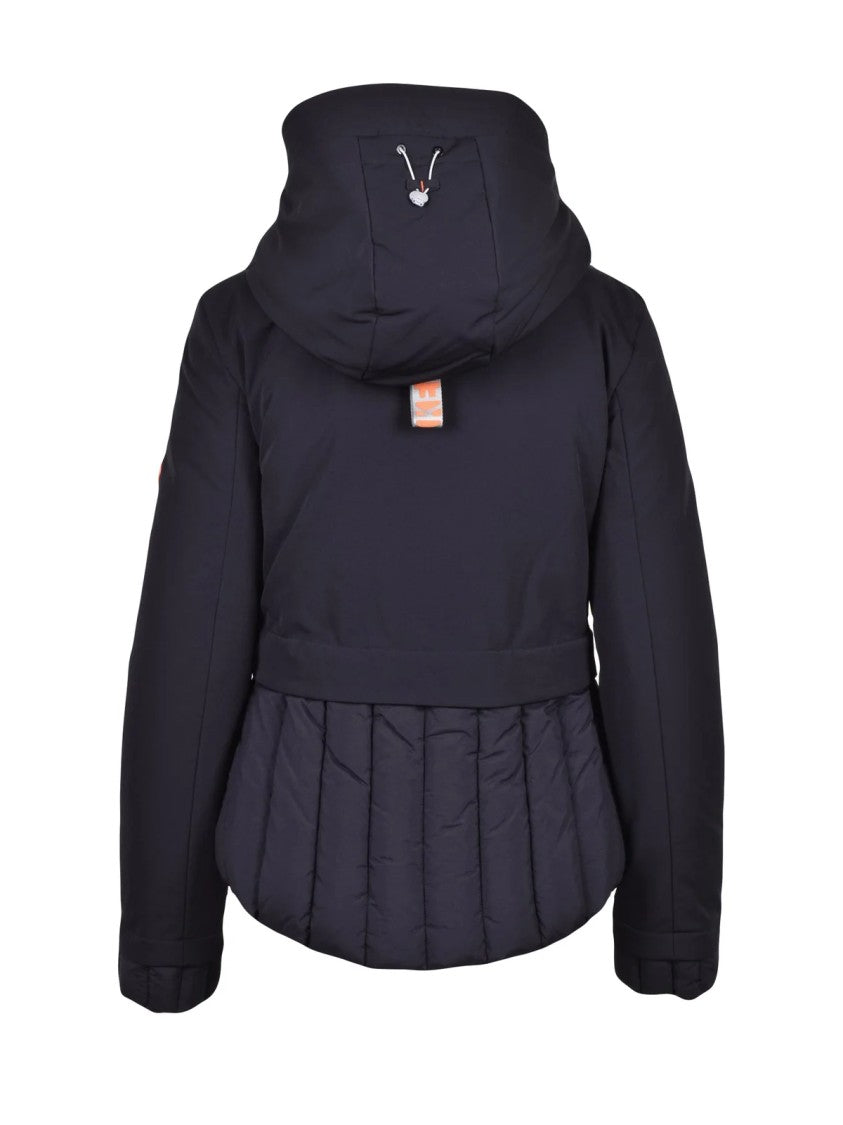 Dekker Black Hooded Quilted Polyamide-Blend Down Jacket