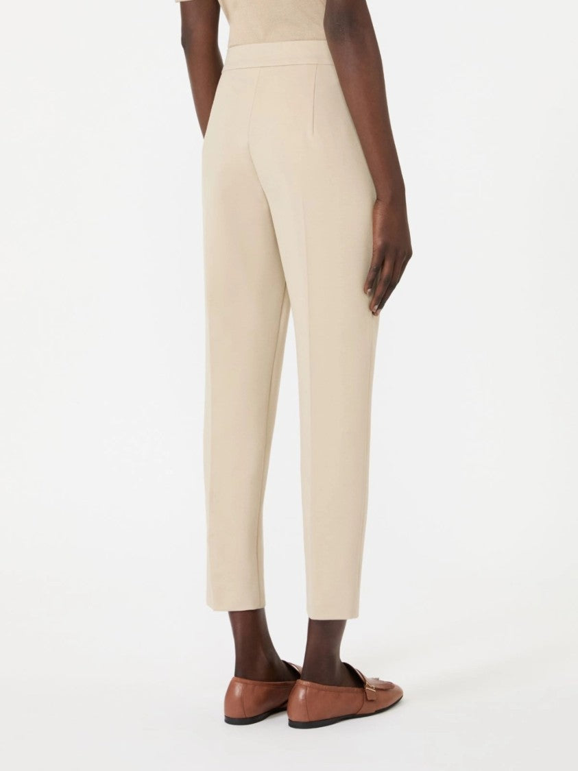 Max Mara Pegno Cropped Tailored Straight-Leg Pants
