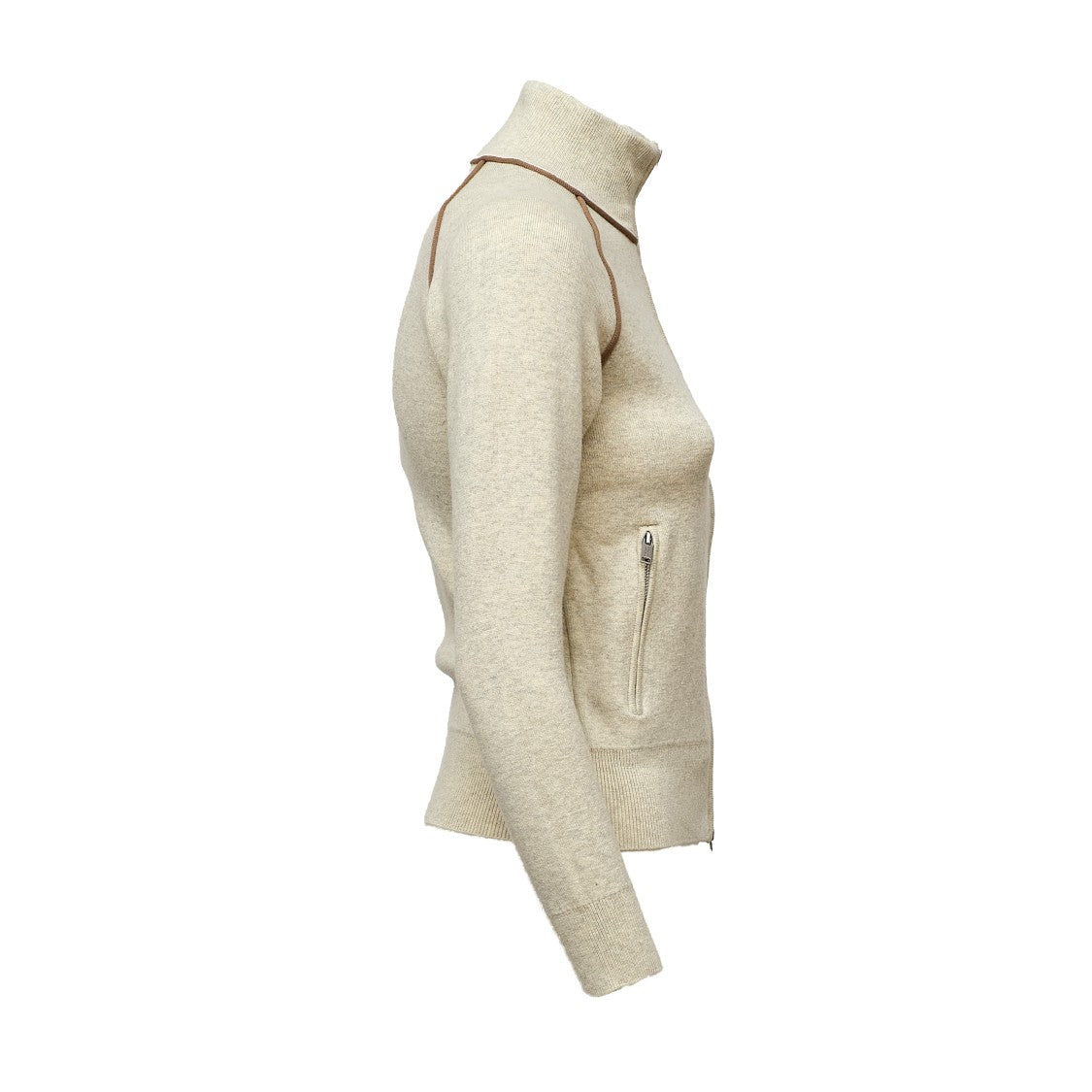 Isabel Marant Lanya Sporty Cotton-Wool Zip-Through Knit