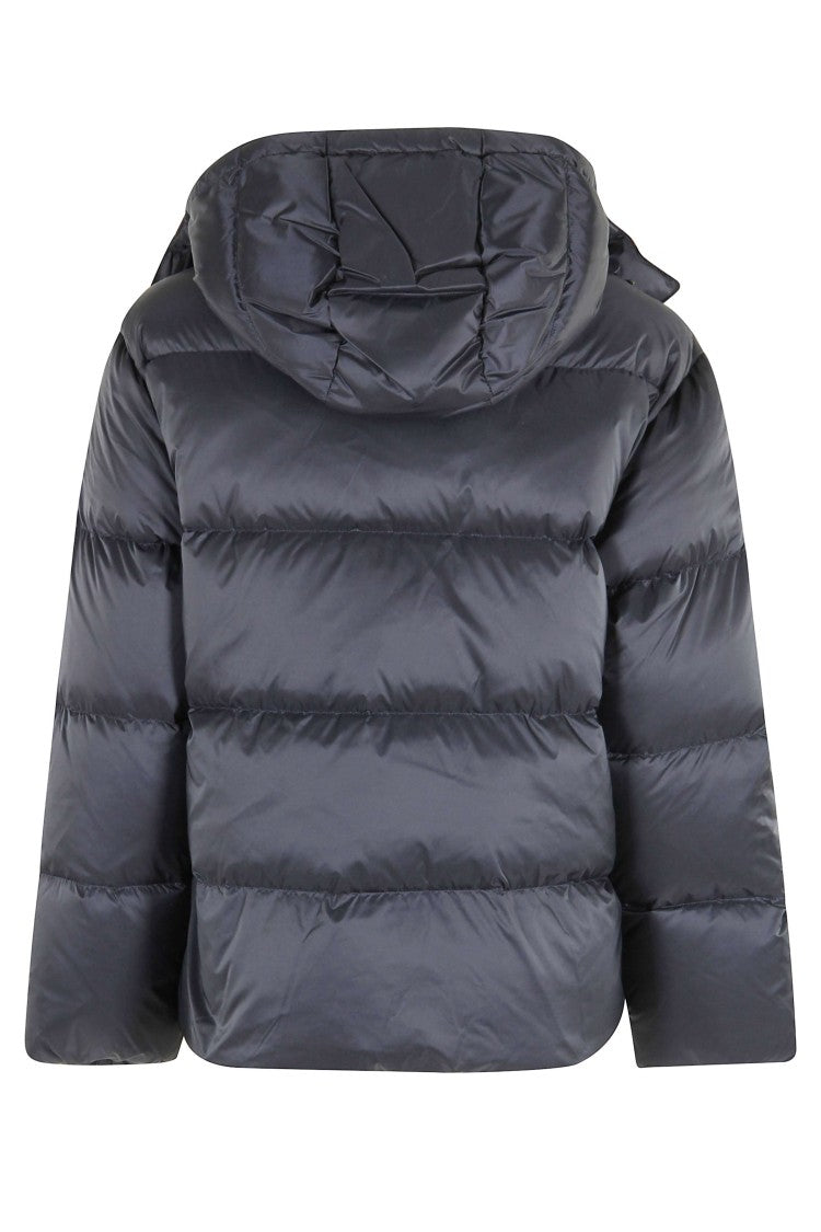 Polo Ralph Lauren Navy Crly Quilted Hooded Polyester Down Jacket