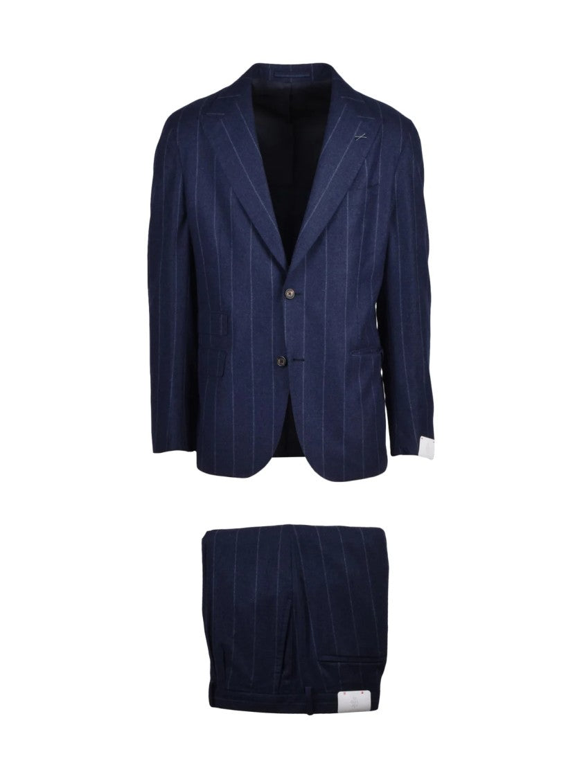 Eleventy Colors Rounded Pleated Wool-Blend Suit