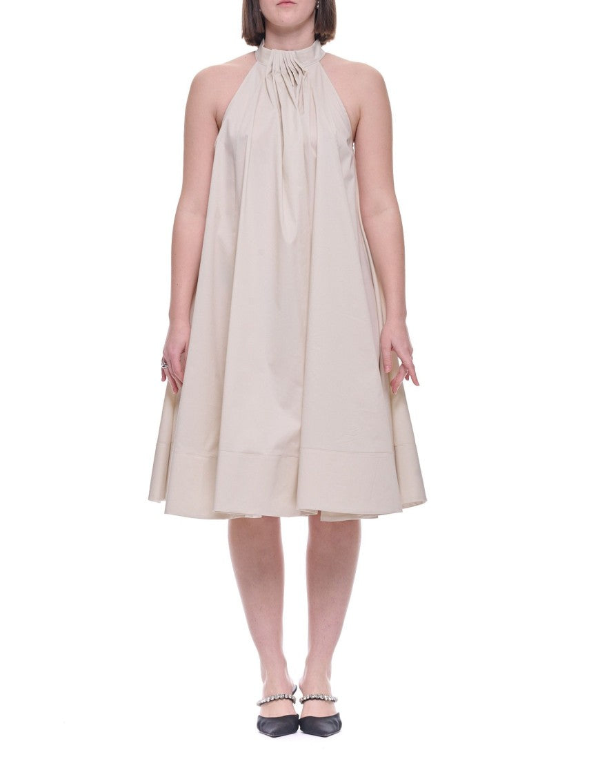 Hira Beige Cropped Wide-Leg Pants