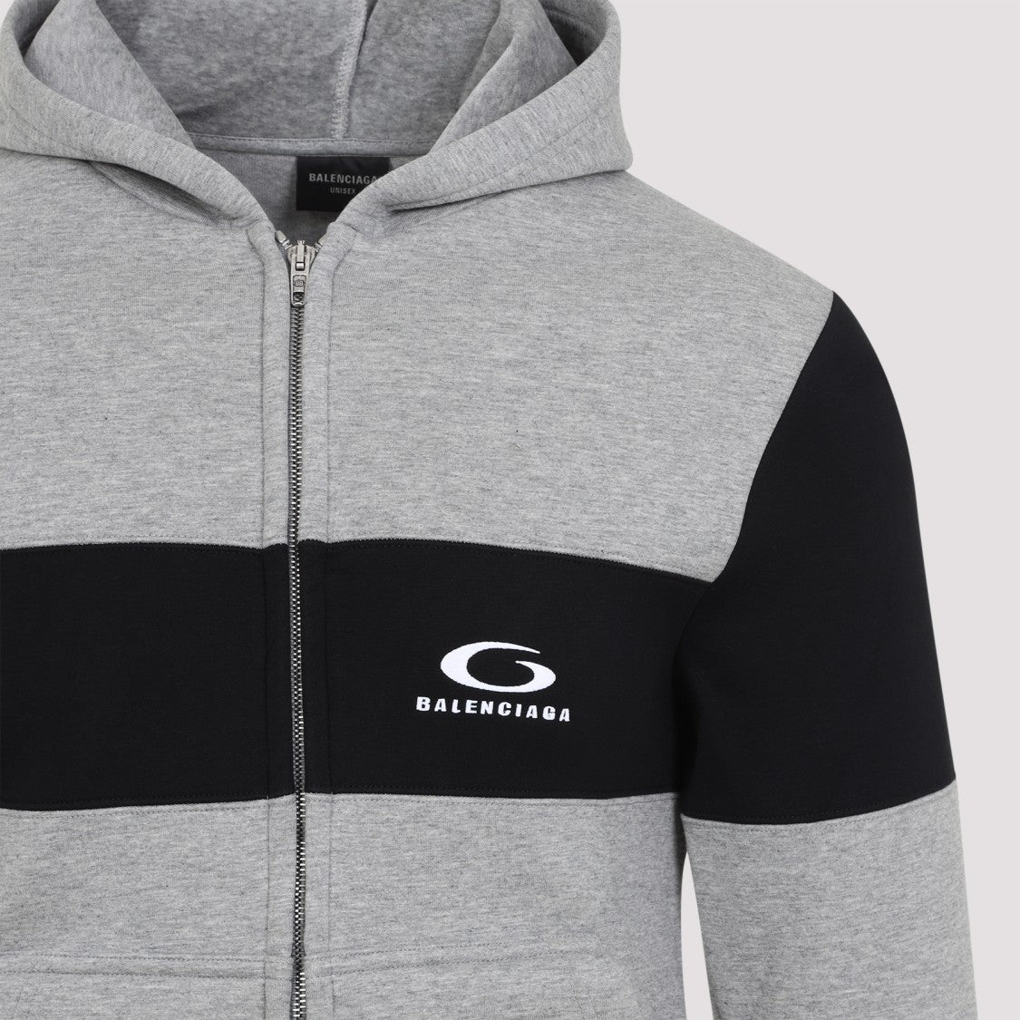 Balenciaga Sweatsuit Grey And Black Cotton Hoodie