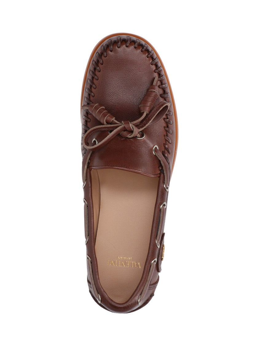 Valentino Garavani "Palm Avenue" Loafers – Brown