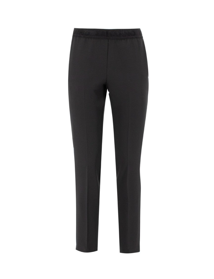 Ermanno Scervino Black Tailored Cut Trousers With High Waist