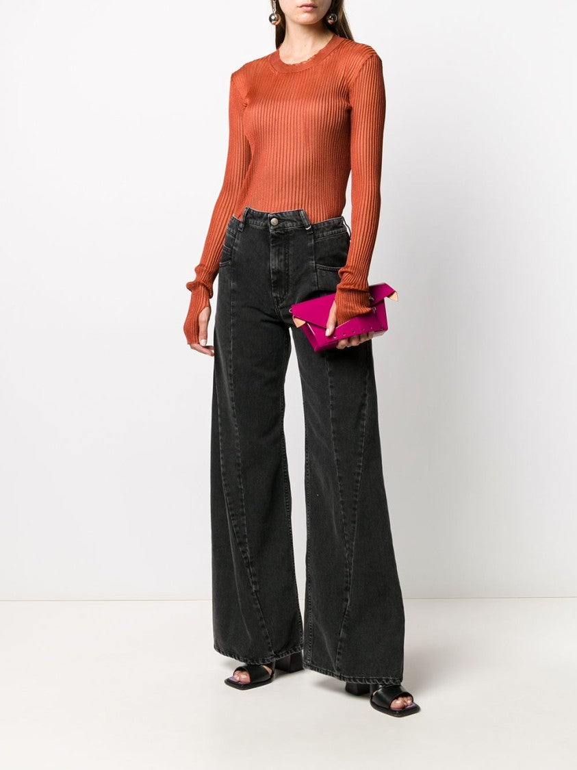 Maison Margiela Wide Leg Black Jeans