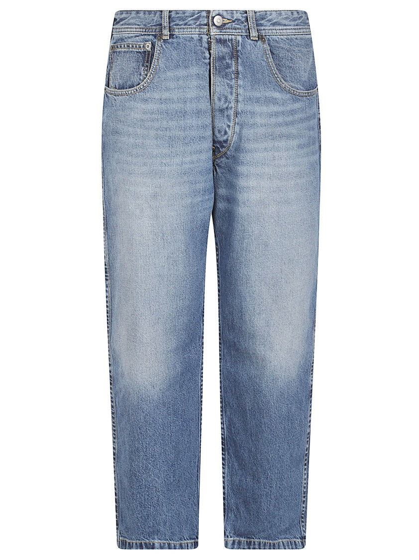 Maison Margiela Classic Straight-Leg Jeans With Distinctive Buckle Detail