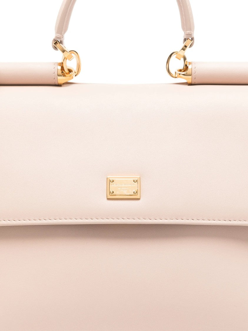 Dolce & Gabbana Neutrals Vit. Plonge Structured Leather Handbag