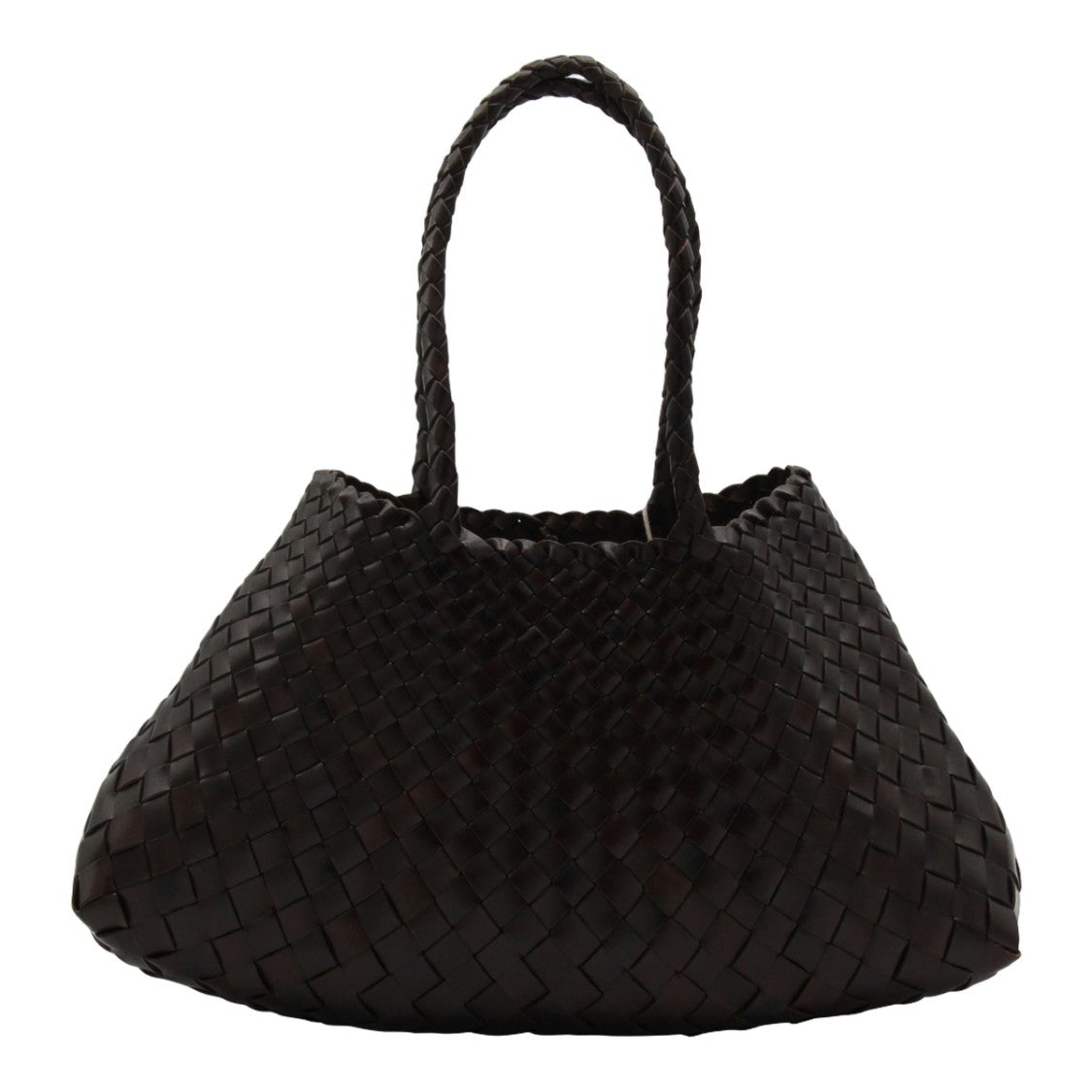 Dragon Diffusion Textured Basket Bag With Braided Handles