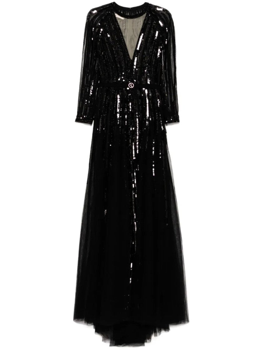 Saiid Kobeisy Sequin Long Dress
