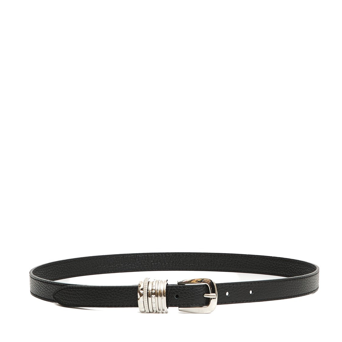 Orciani Textured Black Leather Belt