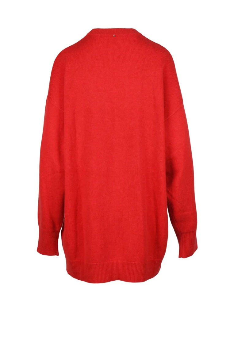 Sportmax Wool/Cashmere Dress Oversize - Red