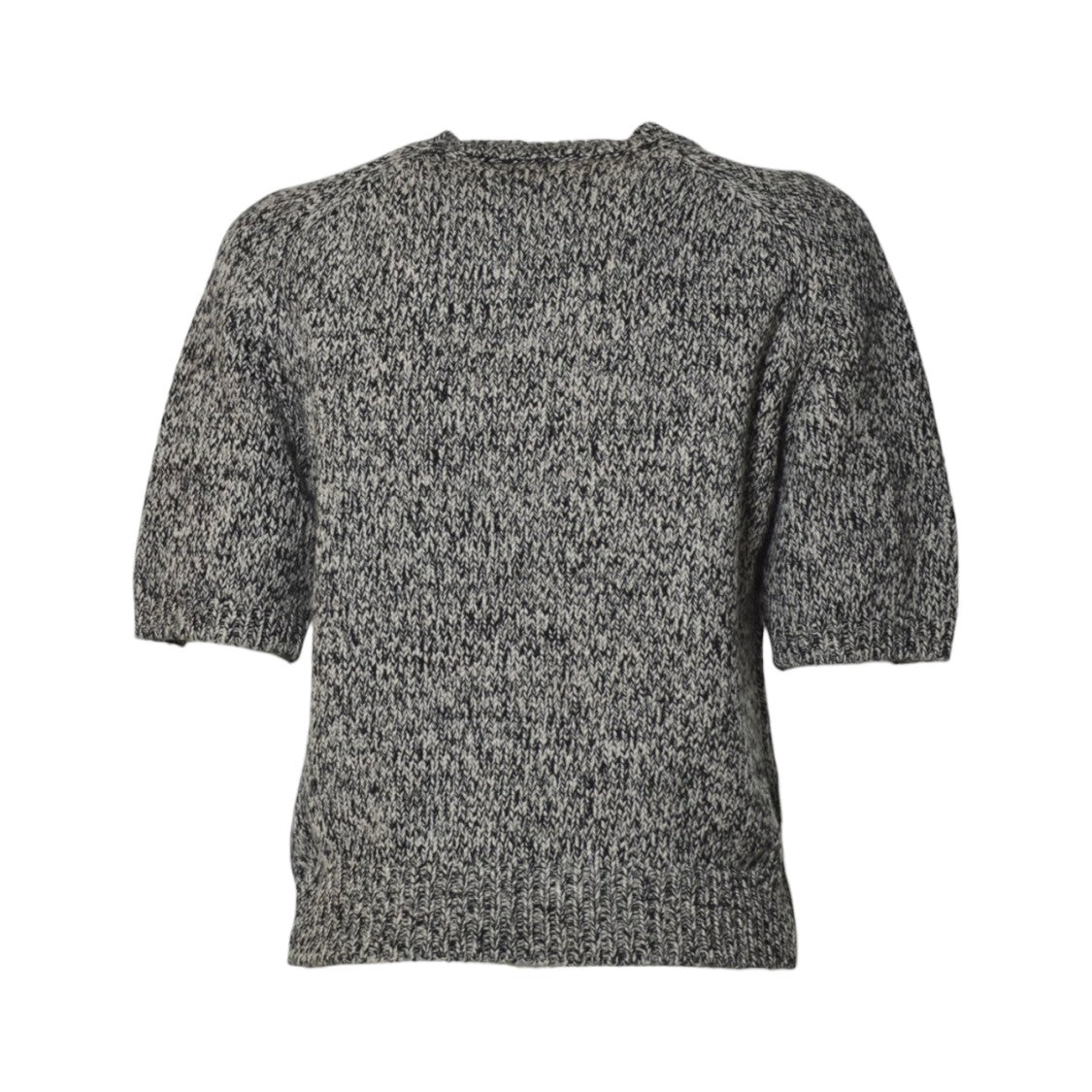 Max Mara Textured Knit Sweater With Puff Sleeves