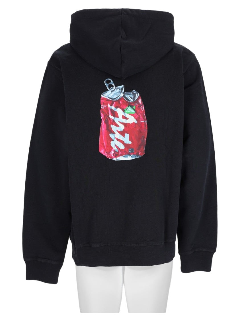 Arte Antwerp Black Soda Can Graphic Cotton Hoodie