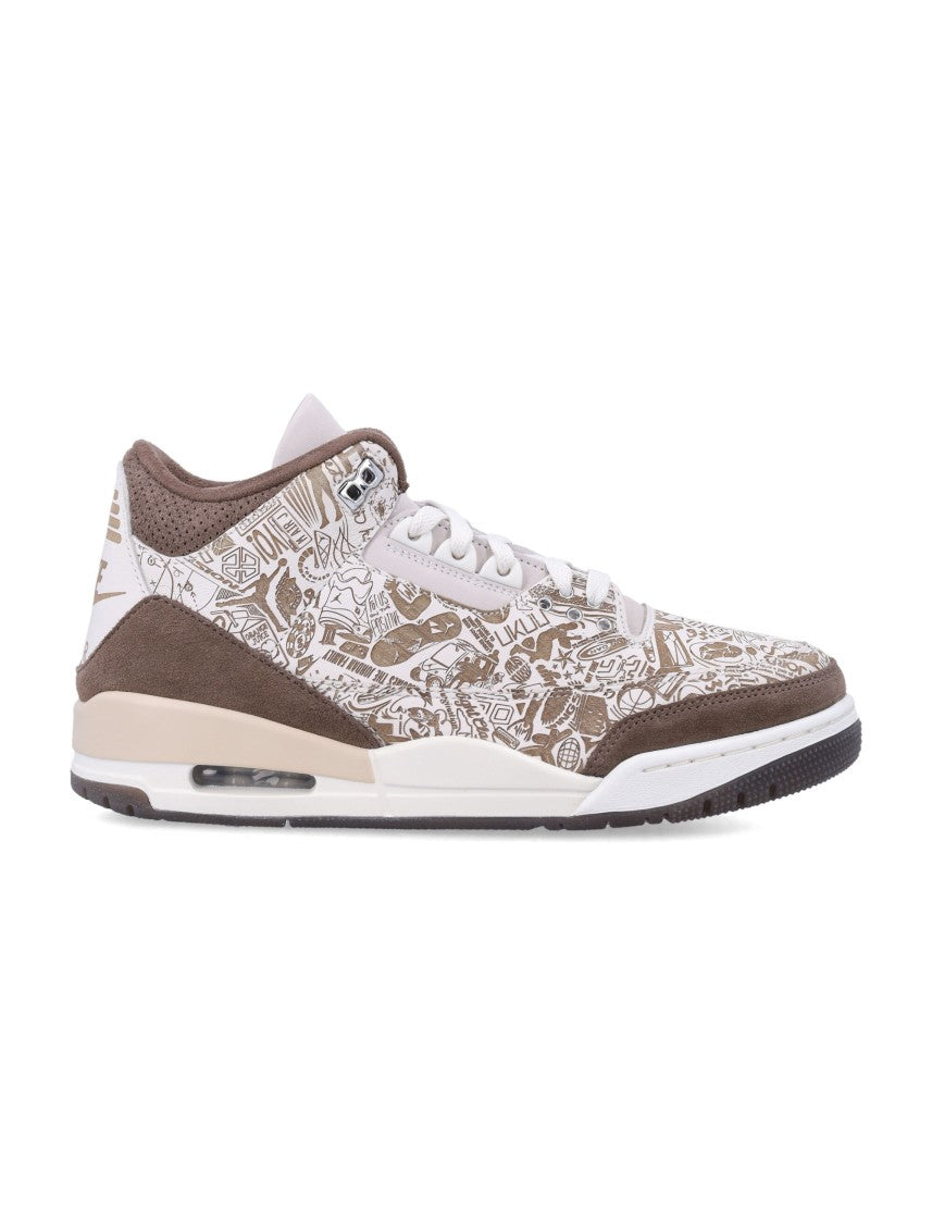 Nike Air Jordan 3 Laser Premium Leather Sneakers