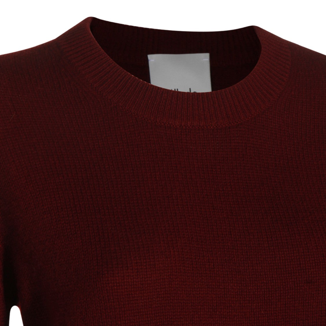 Allude Bordeaux Hue Fine Knit Sweater