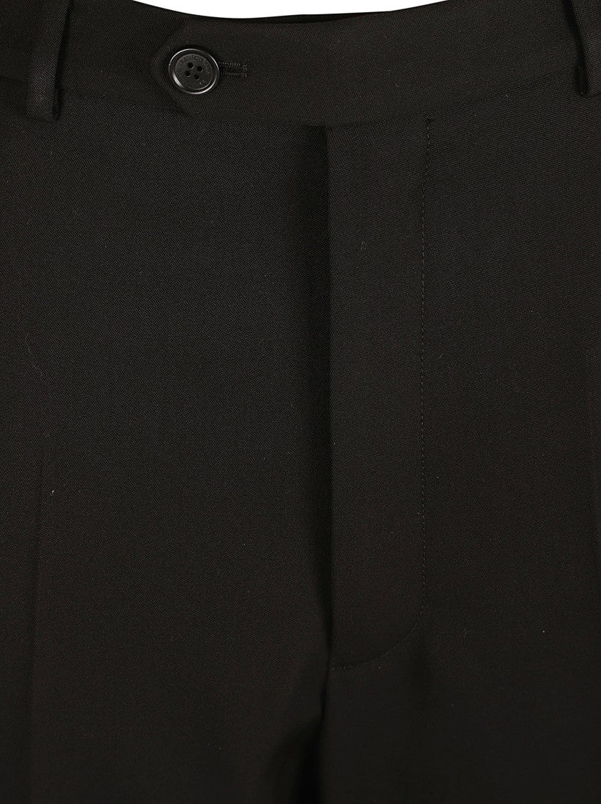 Balenciaga Tailored Black Trousers With Straight Leg Design