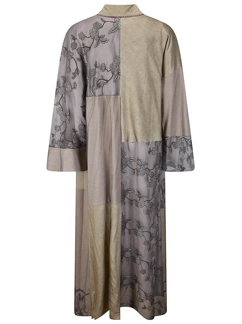 Hui Long Wrap Dress With Intricate Embroidery