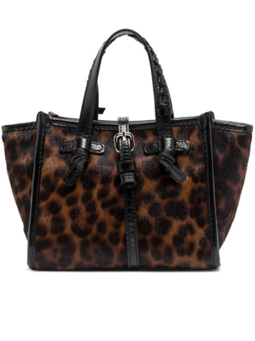 Gianni Chiarini Brown Miss Marcella Leopard Print Tote Bag