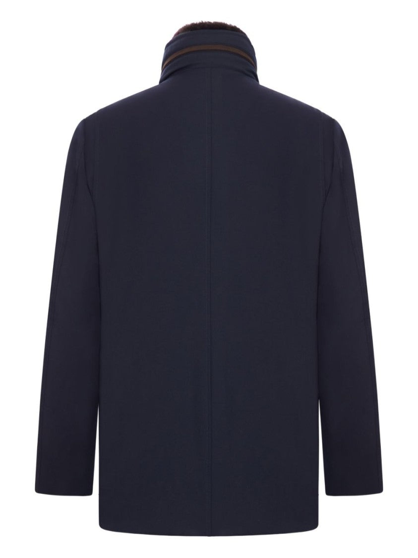 Moorer Structured High Collar Jacket