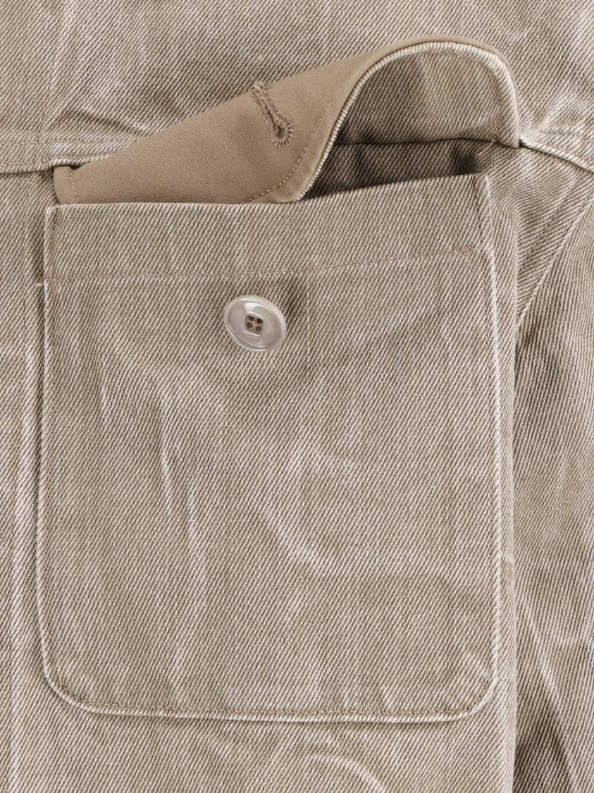 Our Legacy Green Battle Cropped Cotton Jacket