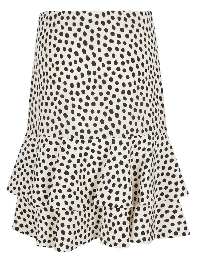 Chloé Silk Mini Skirt With Flounced Silhouette