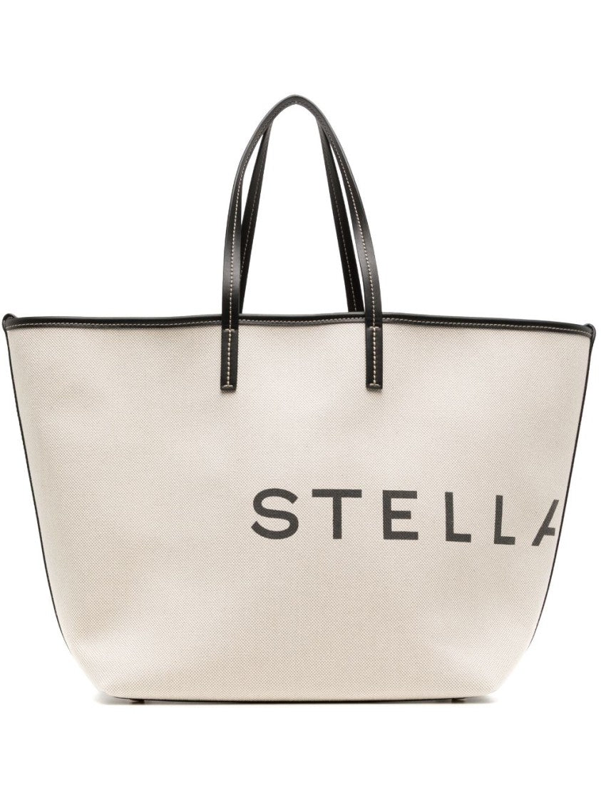 Stella Mccartney Spacious Structured Tote Bag With Bold Logo