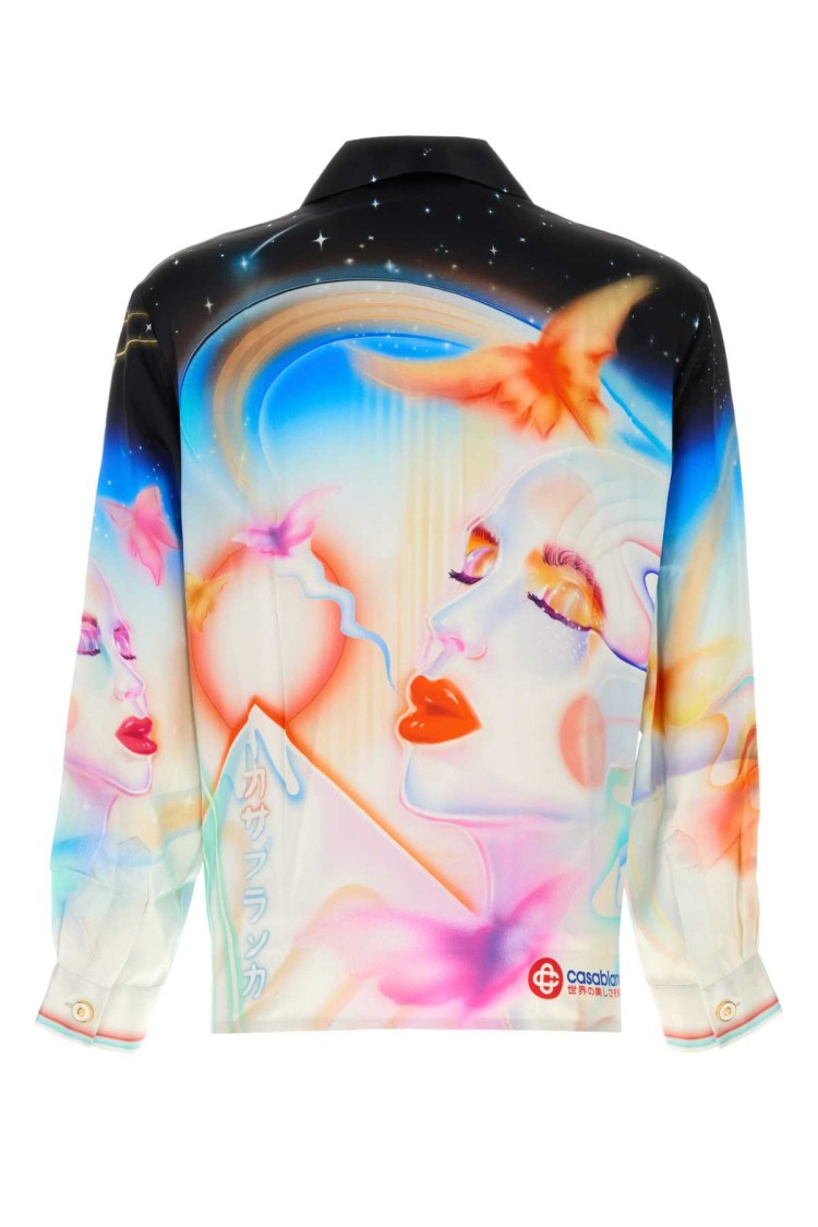 Casablanca Printed Satin Shirt